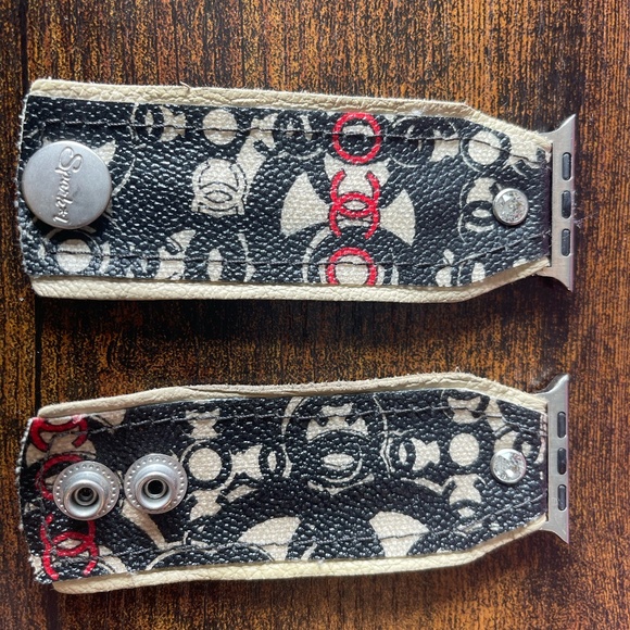 Authentic Chanel Spark*l Apple Watch Band - Picture 1 of 6
